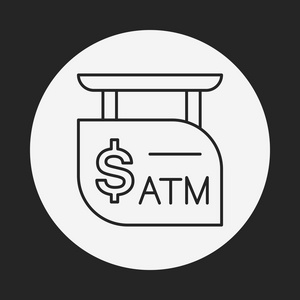 Atm 的标志线图标