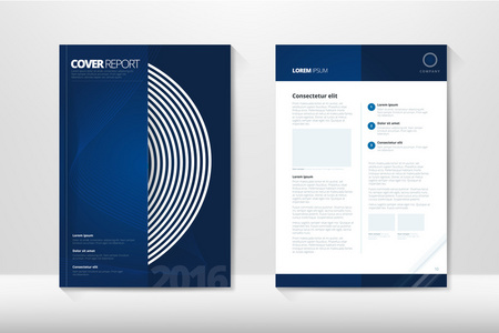 现代封面年度报告小册子商业