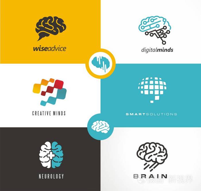 脑logo 设计设置.人工智能.ai.ai 徽标