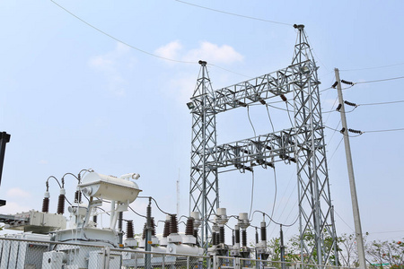 高电压电力变压器变电站照片