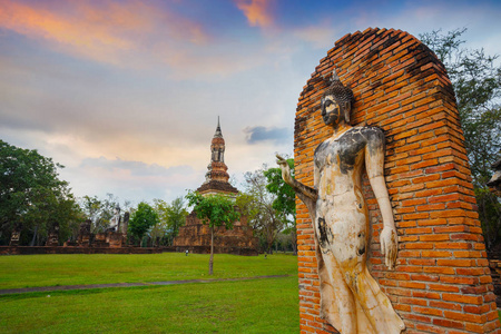 在泰国教科文组织世界遗产遗址素可泰历史公园 Ngoen 寺
