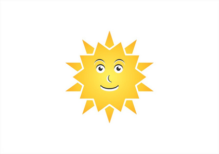 太阳标志设计太阳图标字符标志符号,太阳能插图设计矢量照片