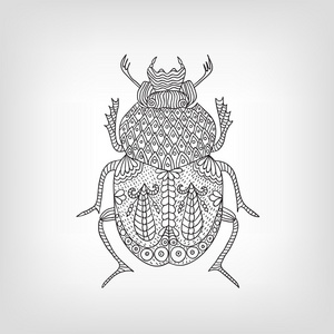 圣甲虫剪影图片-圣甲虫剪影素材-圣甲虫剪影插画-摄图新视界