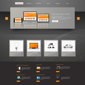 Web 设计，元素，按钮，图标。网站模板