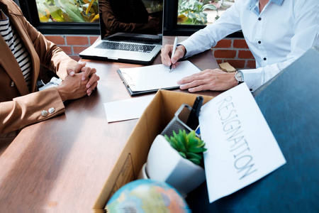 退休员工员工离职.业务失业概念照片