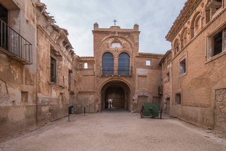 Belchite 的城市，萨拉戈萨西班牙