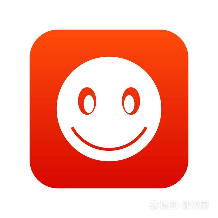 微笑表情符号数字红插画 正版商用图片0dywj7 摄图新视界