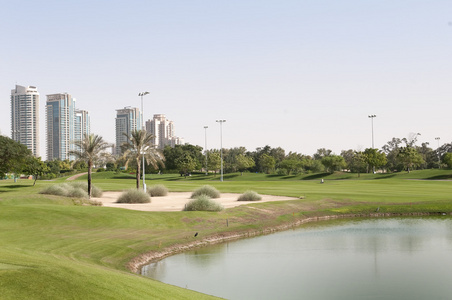 在迪拜高尔夫俱乐部