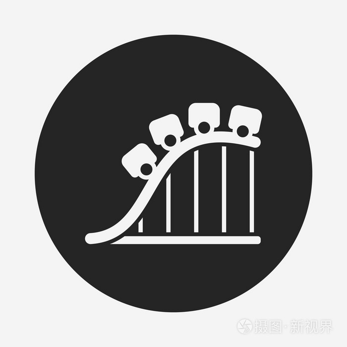游乐园过山车图标