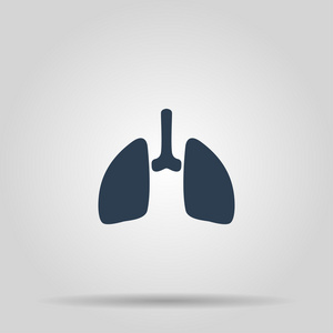肺的图标。单位