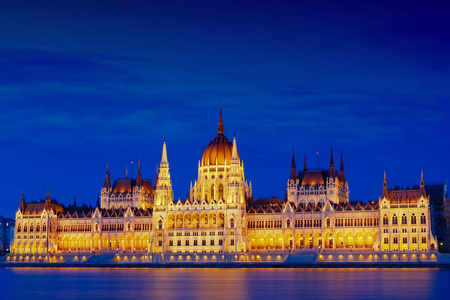 匈牙利国会大厦，也被称为 Budapest.One 的欧洲议会的古老的立法大厦 匈牙利著名地标和布达佩斯一个受欢迎的旅游目的地