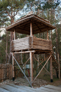 木制的观测塔
