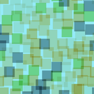 抽象的正方形图案蓝色几何背景精美随机方格几何混沌