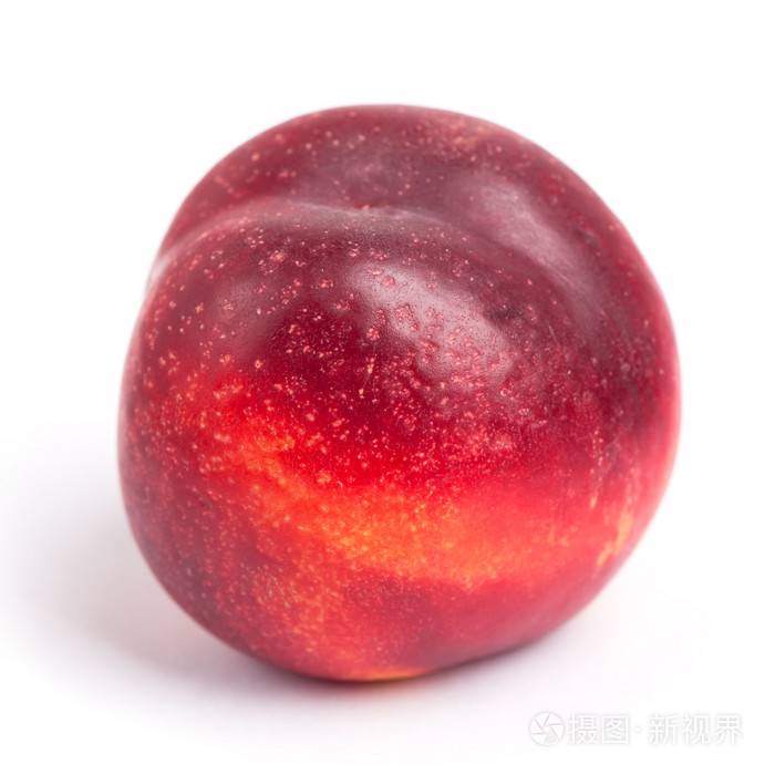一个新鲜油桃