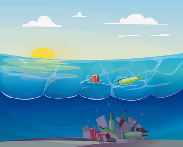海洋污染图片 海洋污染素材 海洋污染插画 摄图新视界