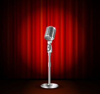 红色麦克风图片