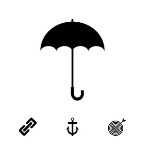 伞平面图标