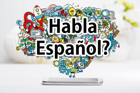 Habla 西班牙语概念与智能手机