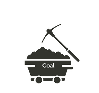 煤炭矿井图标照片