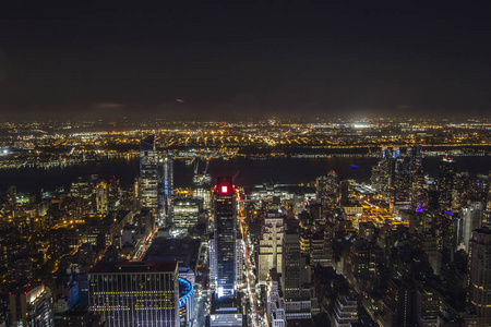 纽约城的夜景