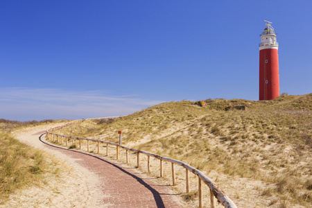 在荷兰特塞尔岛岛上的灯塔