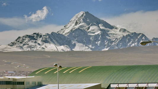 在拉巴斯的机场.玻利维亚南美洲照片