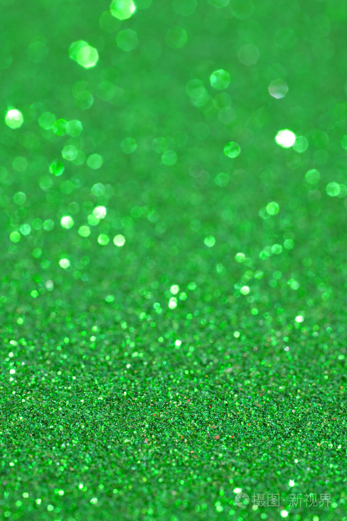 抽象的绿色闪光的节日背景