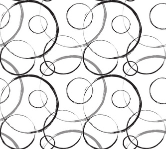 用笔刷画圆圈图案照片