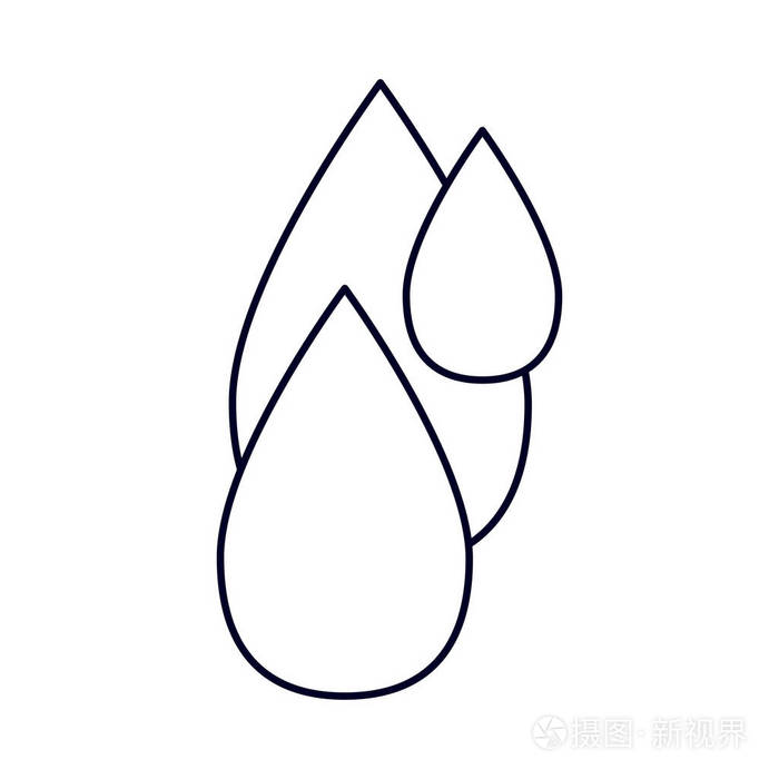 水滴形 简笔画图片