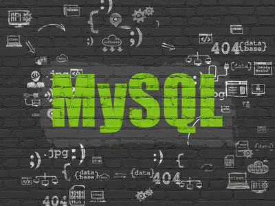软件的概念 Mysql 在背景墙上