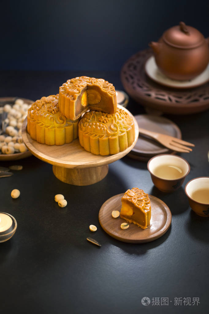 中间秋天节日中国月饼