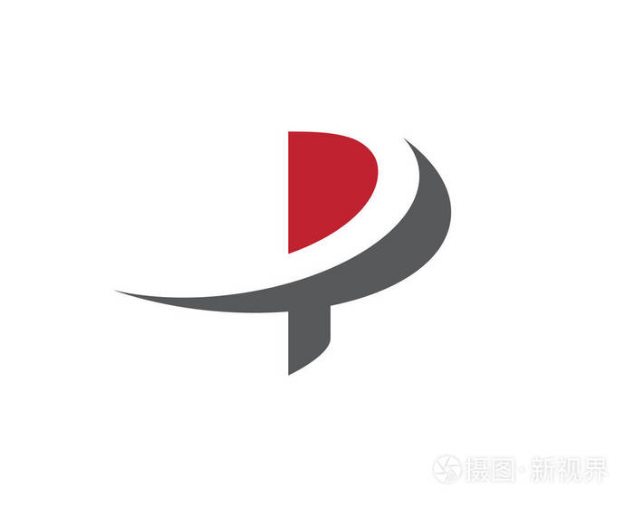 p字母标志业务模板矢量图标