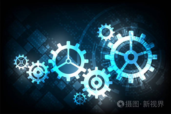 矢量抽象背景技术齿轮的概念
