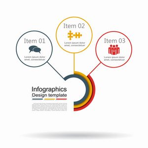 信息图表设计模板与地方为您的数据。矢量图