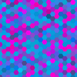 由粉红色 蓝色六边形组成的抽象背景