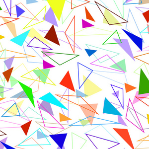 抽象的几何背景与三角形。现代风格