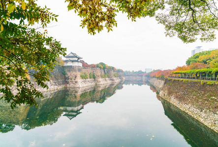 美丽的建筑，在大阪城堡