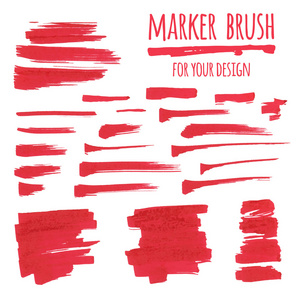 标记圆和笔划矢量红色和绿色复选标记图标cmyk打印标记和徽标标记的