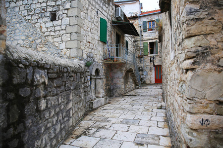 中世纪的小巷，洒克罗地亚