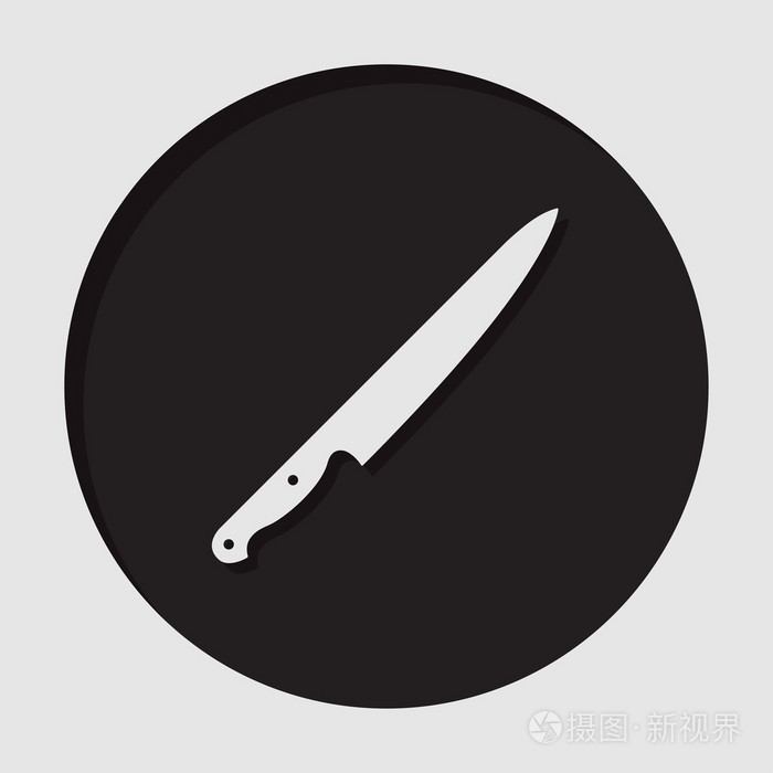 信息图标厨房刀