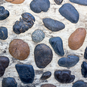 鹅卵石石头地板瓷砖纹理