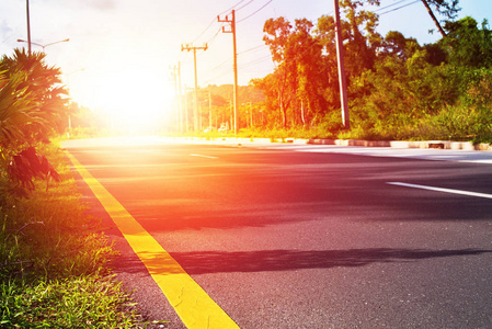 路线景观车道路标记线路边