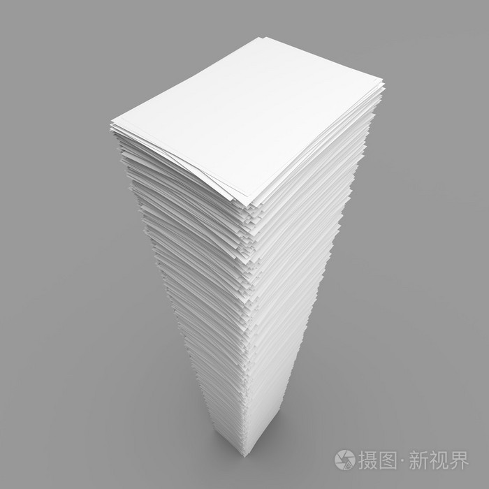 堆的白色纸页