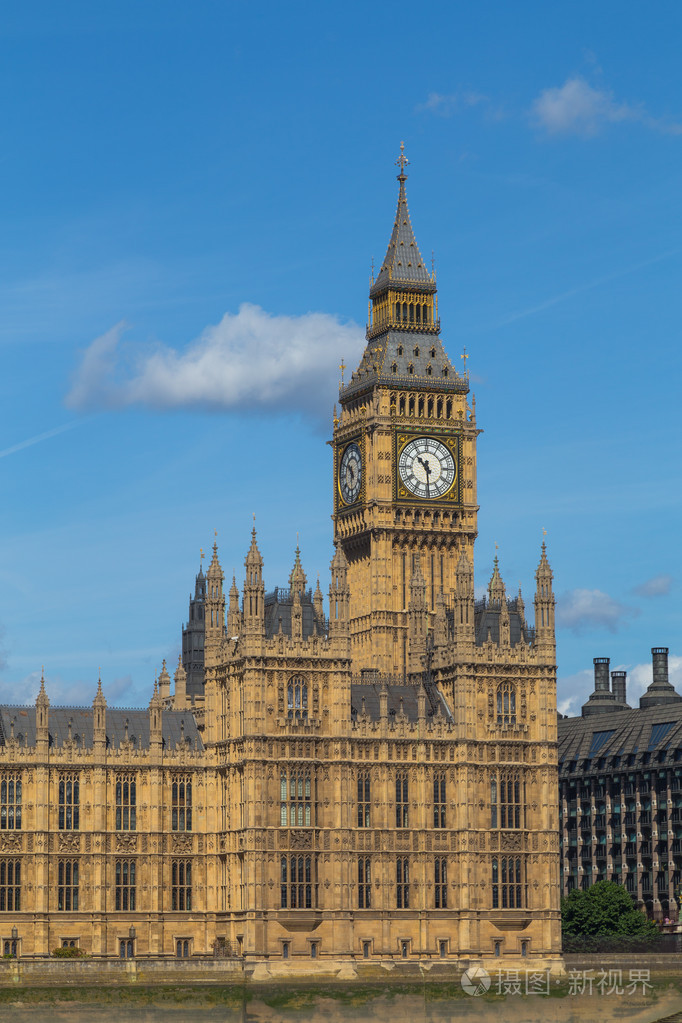 伊丽莎白塔大本特写