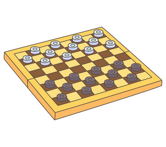 跳棋棋盘图片 简笔画图片