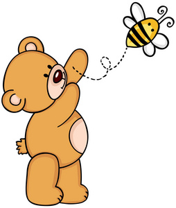 玩具熊与蜜蜂