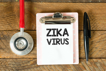 以 zika 病毒题字剪贴板