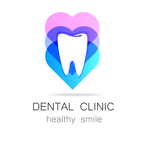 牙科诊所健康笑容标志模板