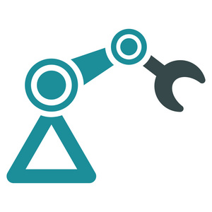 双色图从商务双色套机械手图标照片