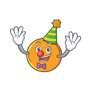小丑橙色水果卡通人物